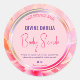 Blindfarbene bläserne Farbrahmen - Produktetikett Runder Aufkleber