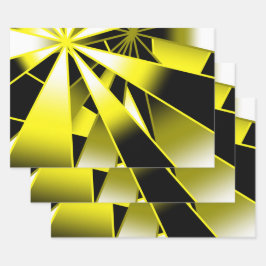 Blindfarbenfüllung Zeichnend Perspektive Geschenkpapier Set