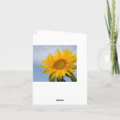 Blindfarbenkarte für Sonnenblumen Karte (Rückseite)