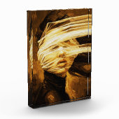 Blindfolded Woman – Surreal Oil Art Fotoblock (Links)