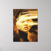 Blindfolded Woman – Surreal Oil Art Leinwanddruck (Vorderseite)