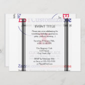 Blindgeschenk-Vorlage Einladung (Vorne/Hinten)