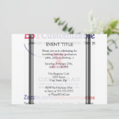 Blindgeschenk-Vorlage Einladung (Stehend Vorderseite)