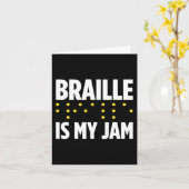 Blindheit für Blinde Menschen Blinde Person Braill Karte (Gelbe Blume)