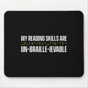 Blindheit für Blinde Menschen Blinde Person Braill Mousepad