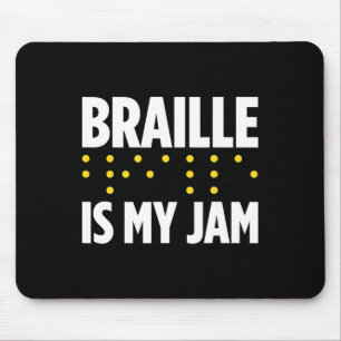 Blindheit für Blinde Menschen Blinde Person Braill Mousepad