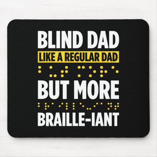 Blindheit für Blinde Menschen Blinde Person Braill Mousepad (Vorne)