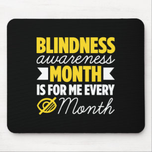 Blindheit für Blinde Menschen Blinde Person Braill Mousepad