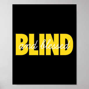 Blindheit für Blinde Menschen Blinde Person Braill Poster