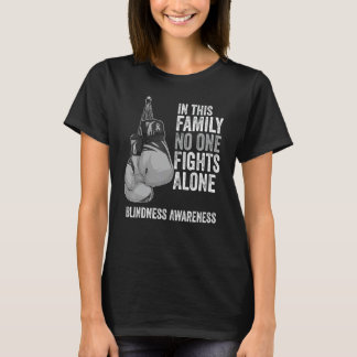 Blindheitsbewusstseinsmonats-Handschuhe Weiße Schl T-Shirt