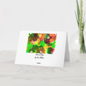 Blindkarte | Digital Pour Painting Fluid Art Karte (Rückseite)