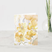 Blindkarte für gelbe Blüten Karte (Vorderseite)