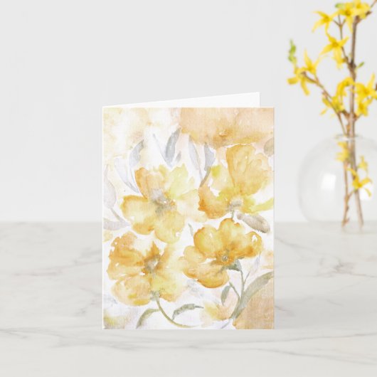 Blindkarte für gelbe Blüten Karte (Gelbe Blume)