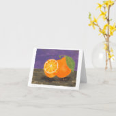 Blindkarte für Monotype Orangen Karte (Gelbe Blume)