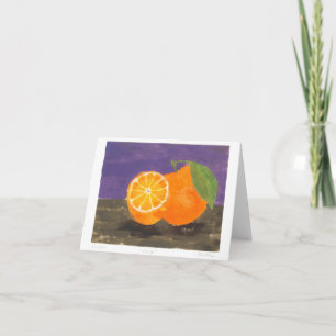 Blindkarte für Monotype Orangen Karte