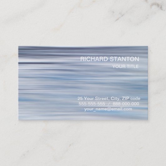 Blindleisten Visitenkarte (Vorderseite)