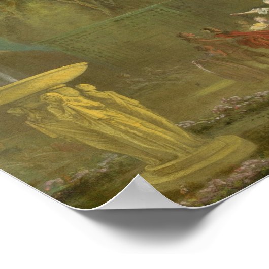 Blindman's Buff - Jean Fragonard Fine Art Poster (Ecke)