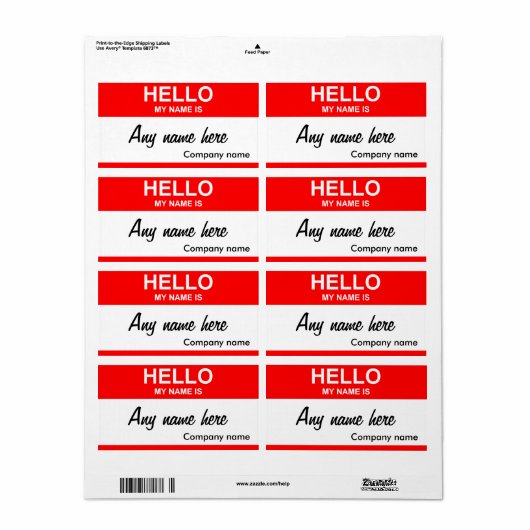 Blindnamensvorlage (Vorne)