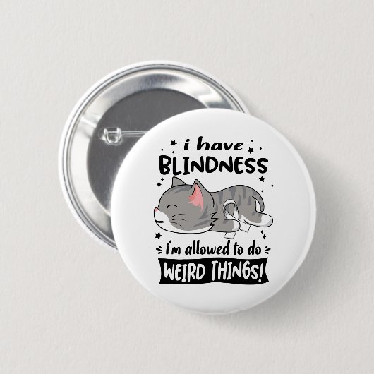 Blindness Awareness Month Band Geschenke Button (Vorne & Hinten)