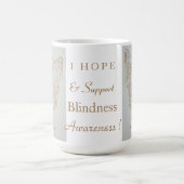 Blindness Awareness Ribbon Engel Custom Tasse (Mittel)