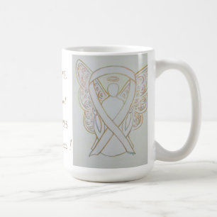 Blindness Awareness Ribbon Engel Custom Tasse