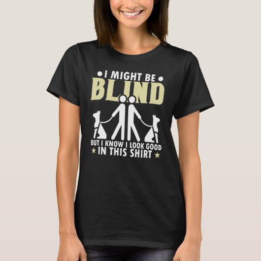 Blindness Cane Blind Walking Stick Braille 8 T-Shirt (Vorderseite)