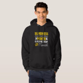 Blindness For Blind People Blind Person Braille Re Hoodie (Vorne ganz)
