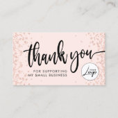 Blindpink Business Order Danke Business Card Visitenkarte (Vorderseite)