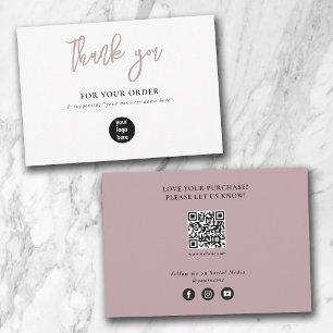 Blindpink Business Vielen Dank Logo Social Media Dankeskarte