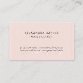 Blindpink Calligraphy Loyalty Punch Card Treuekarte (Rückseite)