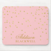 Blindpinke und goldene Glitzer - Vorlage Mousepad (Vorne)