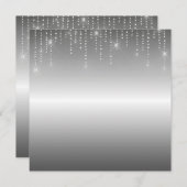 Blindprobe des Glitzer Einladung (Vorne/Hinten)