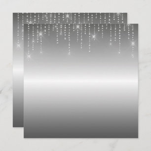 Blindprobe des Glitzer Einladung