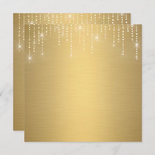 Blindprobe des Glitzer Einladung (Vorne/Hinten)