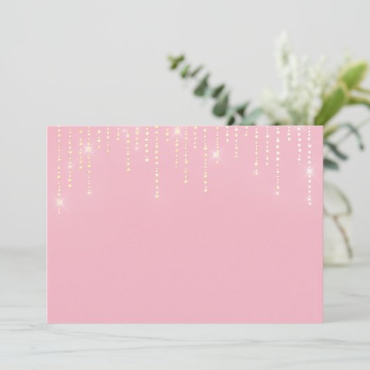 Blindprobe des Glitzer Einladung (Stehend Vorderseite)