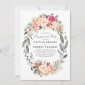 Blindrosa-Blumenschrei-Party Einladung (Vorderseite)