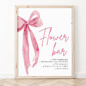 Blindrosa Brautparty Blume Bar signieren Poster