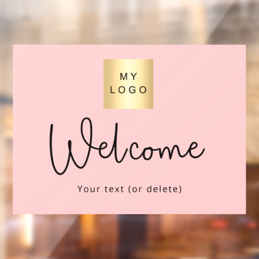 Blindrosa Firmenlogo - Begrüßungsfenster Fensteraufkleber (Blatt 2)