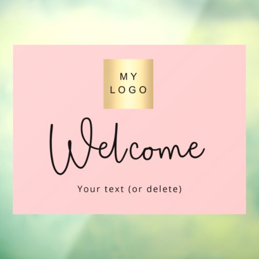 Blindrosa Firmenlogo - Begrüßungsfenster Fensteraufkleber (Blatt 3)