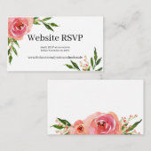 Blindrosa Floral LGBTQ Website UAWG Begleitkarte (Vorne/Hinten)