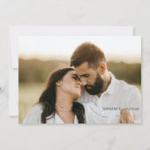 Blindrosa florale Foto-Engagement-Party Einladung (Rückseite)