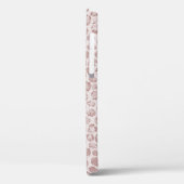 Blindrosa Glitzer Leopard drucken Case-Mate iPhone Hülle (Rückseite / Links)