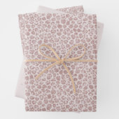 Blindrosa Glitzer Leopard drucken       Geschenkpapier Set (Beispiel)