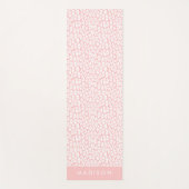 Blindrosa Leopard Personalisiert Yogamatte (Vorderseite)