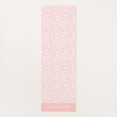 Blindrosa Leopard Personalisiert Yogamatte (Rückseite)