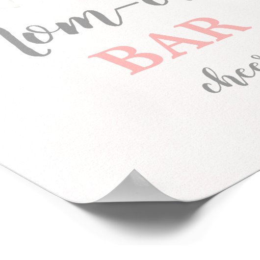 Blindrosa Mimosa-Bar Poster (Ecke)