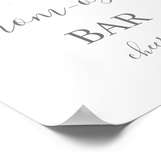 Blindrosa Mimosa-Bar Poster (Ecke)