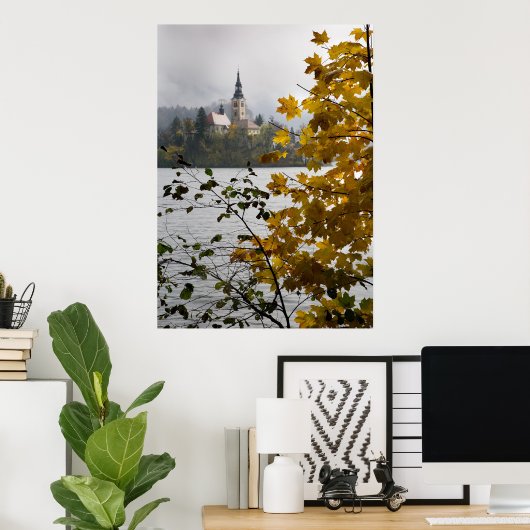 Blindsee im Herbst Poster (Heimbüro)