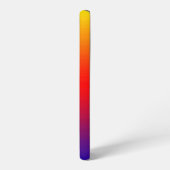 Blindstreifen Gelb Orange Red Blue Name Samsung Galaxy Hülle (Linke Seite)