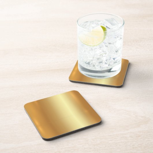 Blindvorlage Ihr benutzerdefiniertes QR-Code-Gold- Getränkeuntersetzer (Rechte Seite)